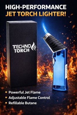 LIG Techno Torch | 7'' Tall Slant Nozzle | 1CT | BLUE | ONLY $25.99   FREE SHIPP