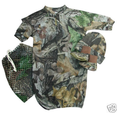 Camouflage Hat Booties Gift Sleeper Mossy Oak Camo Baby Boy/'s Creeper Set
