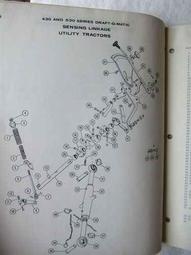 1963 Case 430 530 Wheel Tractor Draft-O-Matic Parts Catalog Book Manual - Picture 5 of 9