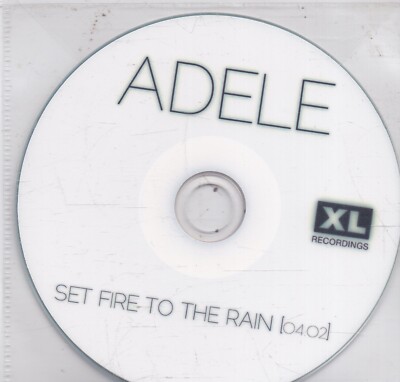 Adele-Set Fire To The Rain Promo cd single