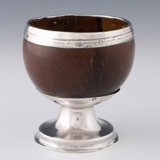 Coconut Cup with Silver Mounts c1800