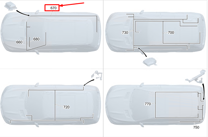 Neu MERCEDES-BENZ EQC Kabelbaum für Sicherung und Relais hinten A2935409902