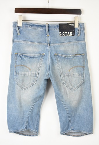 G-Star 3D Loose Tapered 1/2 Cortos Hombre W30 Denim Zip Fly |