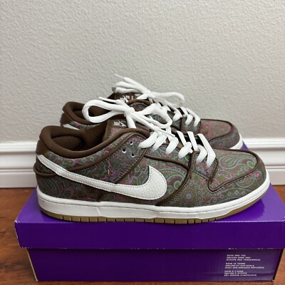 Nike SB Dunk Low Pro Paisley Brown Size 10.5
