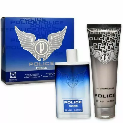 Men's Fragrance Set Police Frozen Edt 100ml + Aftershave + Gift Samples - Picture 1 of 1