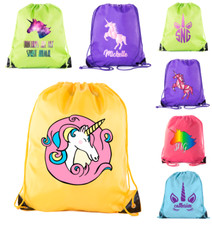 Party Favor Unicorn Drawstring Bags Unicorn Treat Bags For Kids Birthday Parties