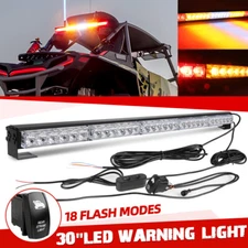 30" Offroad Rear Chase LED Light Bar Warning Brake Reverse For Offroad UTV ATV