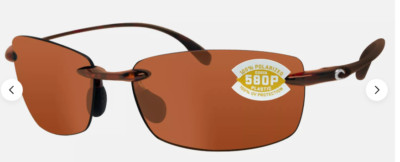 Costa Del Mar Ballast sunglasses Tortoise copper 580P Plastic Polarized Lens