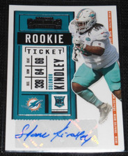 2020 Panini Contenders Solomon Kindley #228 Auto Rookie Ticket Signed Miami RC