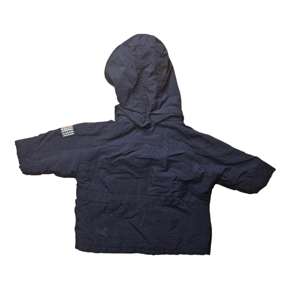 Elegante Jacadi Bebé Chaqueta con Capucha Talla 6M 68 Azul - Imagen 3 de 3