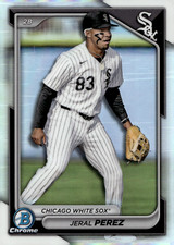 2024 Bowman Draft Chrome Refractor - #BDC-154 Jeral Perez White Sox