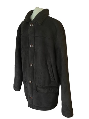 Vintage LL Bean Trench Rain Coat Mens Large Khaki Long Chin Strap