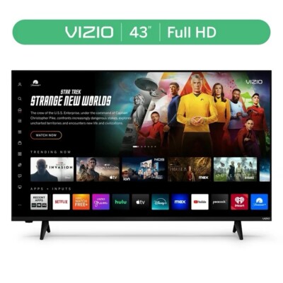 VIZIO 43  Class Full HD 1080p LED Smart Tv - NEW VFD43M-0804