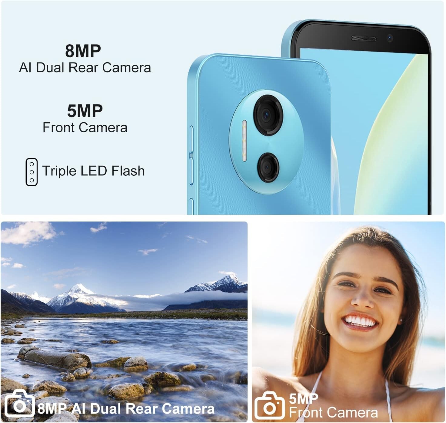 DOOGEE X97 Android 12 Smartphone 3GB+16GB Cheap Mobile Phone Unlocked