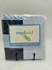 New Modpod "Pop Sports" Changing Pad Cover Stripe Blue 32x16