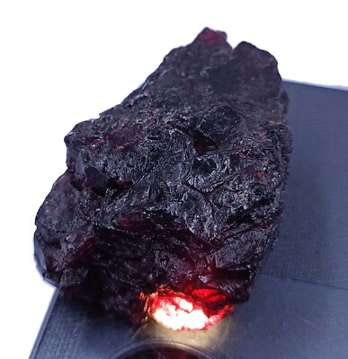 Red Alexandirte Raw 204.15 Ct Earth Mined Dyed EGL Certified Loose Gemstone 4NAT