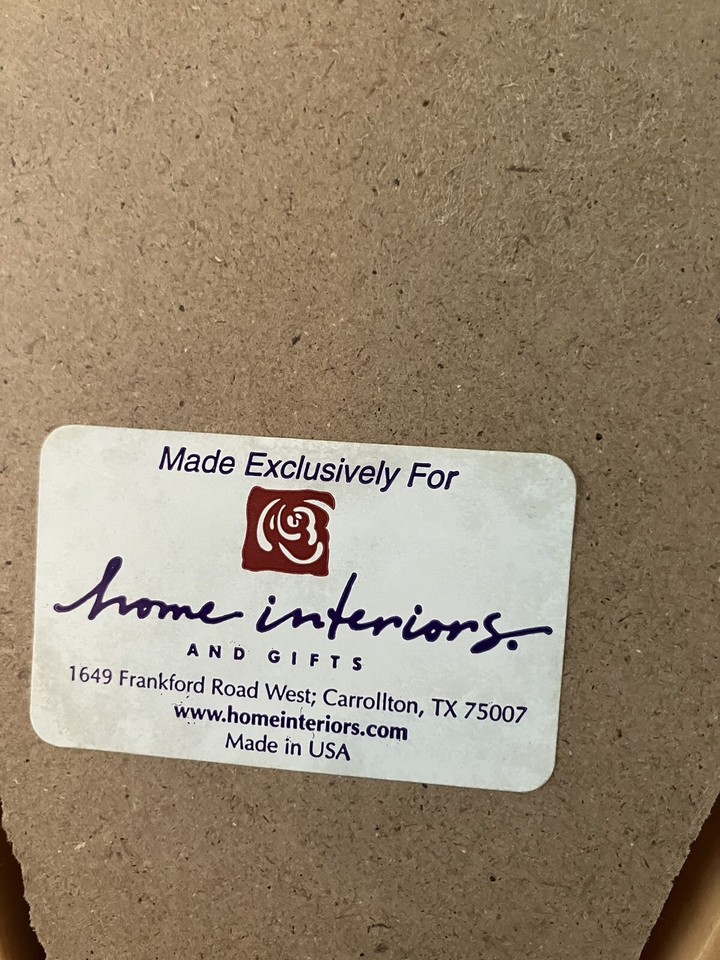 Vintage Home Interiors Homco Gold Regency Wall Pocket Decor French