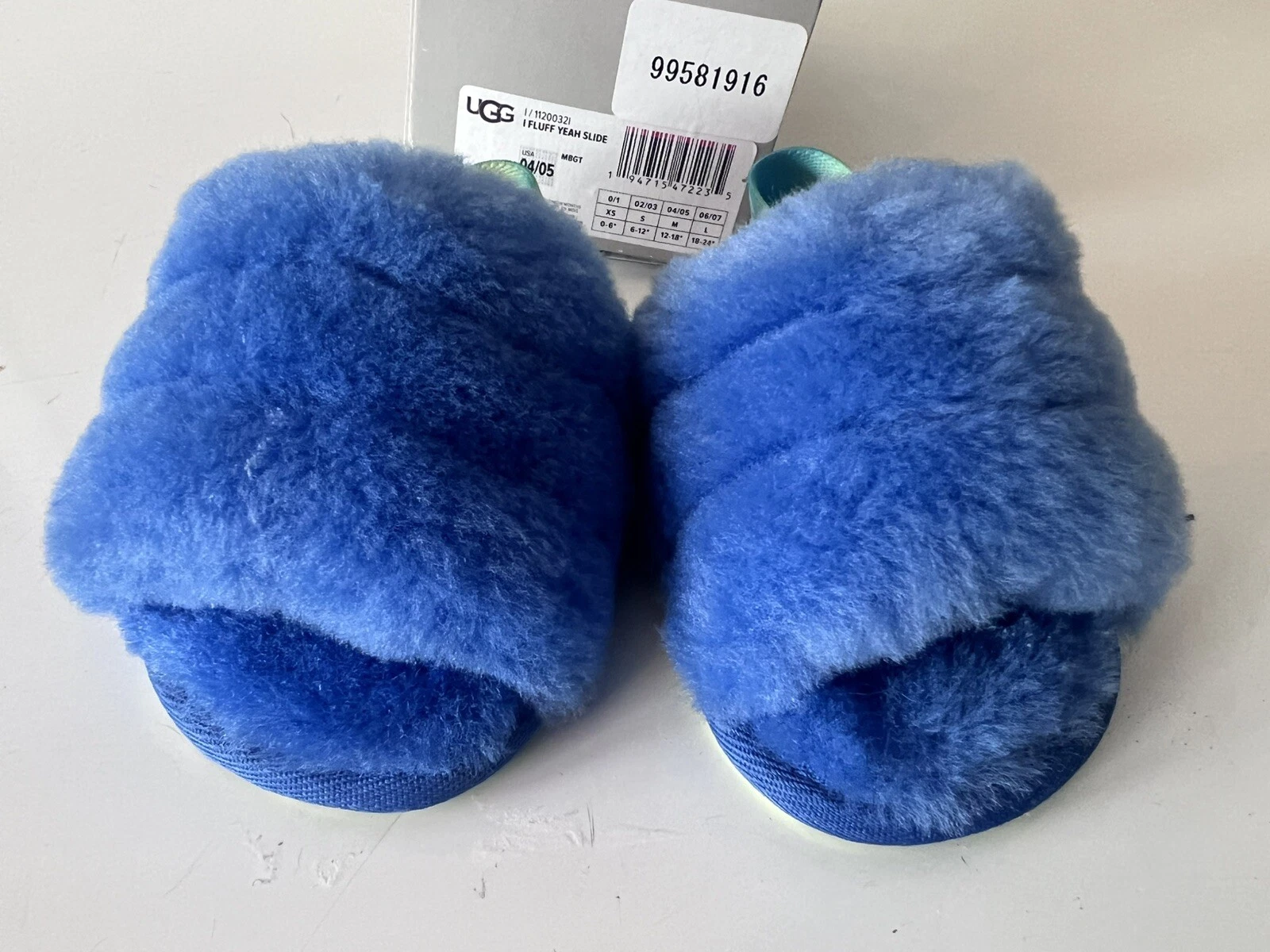 Scarpe da scivolo UGG mystic blue I Fluff Yeah bambino neonato taglia US 04 05