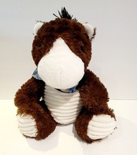 Dan Dee Horse Plush Stuffed Animal Toy Blue Bandana Makes Neigh Sounds Cute