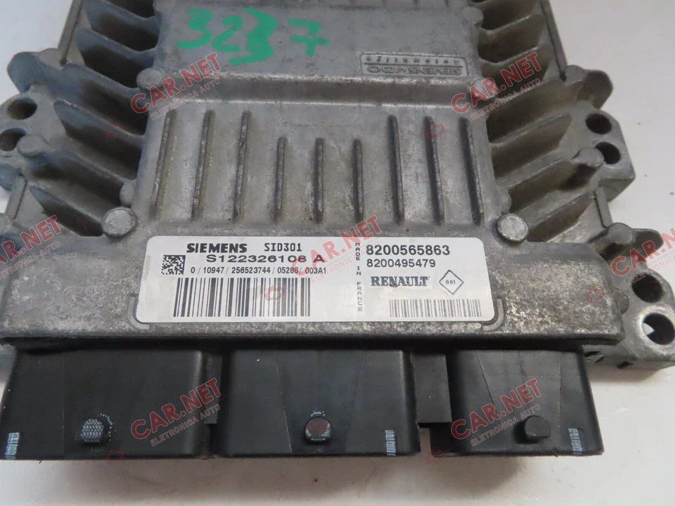 CENTRALINA MOTORE RENAULT MEGANE II 1.5 DCI SIEMENS SID301 S122326108 8200565863 - Immagine 2 di 4