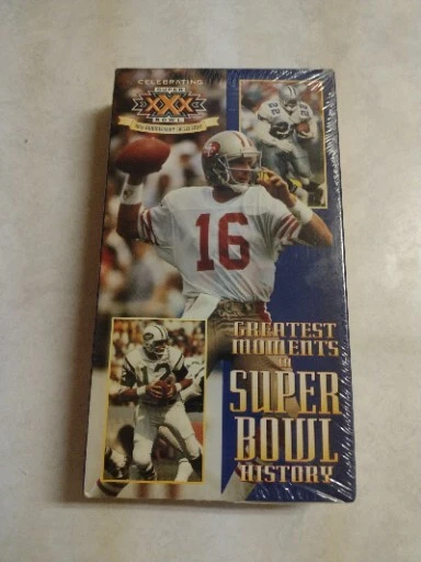 Joe Montana Greatest Super Bowl XXX History Super Bowl VHS 1995 SEALED  - Image 2 of 4