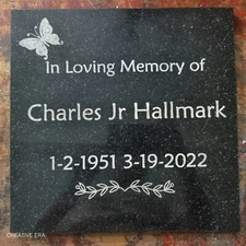 Beautiful Customize Graphite Personalized Family Name Sign Pallet For Loved Ones