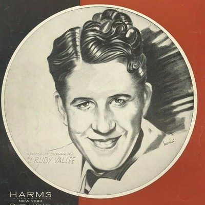 1932 Let's Put Out the Lights and Go to Sleep - Rudy Vallee photo cover 