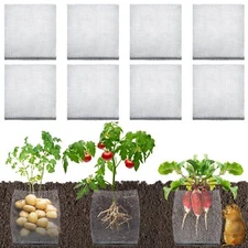 8 Pack Plant Root Guard Basket 5 Gallon Gopher Mole Vole Mesh Reusable Stainl...