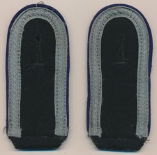 WWII German BLACK shoulder board set strap medical soldier war boards insignia