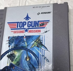 Top Gun The Second Mission Nintendo NES Game Made In Japan Konami