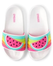 NWT Gymboree Girls Watermelon Splish Splash Slides Size 13 1 NEW