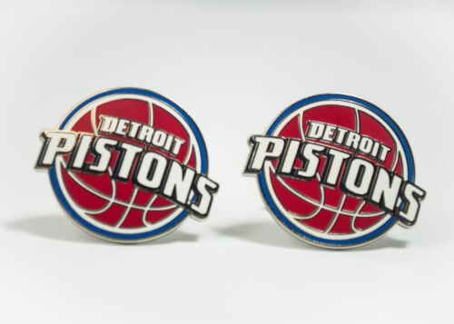 Detroit Pistons Cufflinks NBA Basketball - Picture 1 of 6