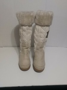 winter white suede boots
