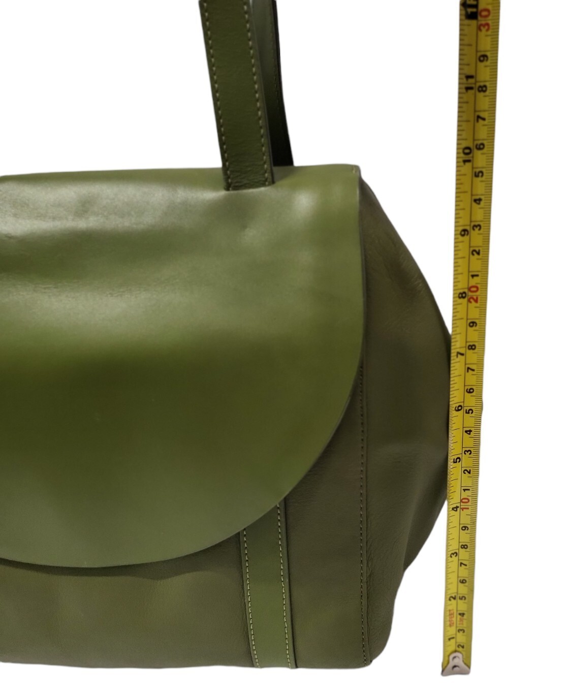 KATE SPADE SATURDAY HALF CIRCLE GREEN LEATHER SATCHEL Gem