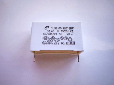 3PCS 1.58.00 MKT 0.33uF Arcotronics 330nF 250VAC X2 Polyester Film Capacitor