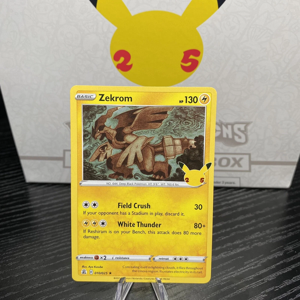 Zekrom 010/025 Holo Rare - 2021 25th Anniversary Celebrations Pokemon TCG