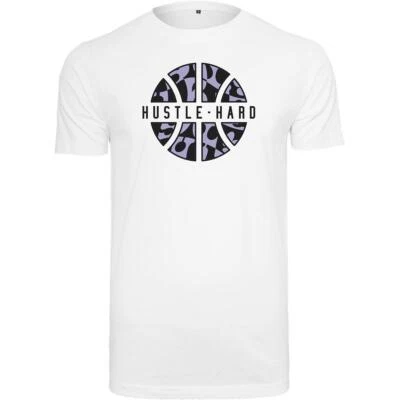 Mister Tee Hustle Hard Men's T-Shirt Logo Cotton Jersey Print Top - Image 1 of 2