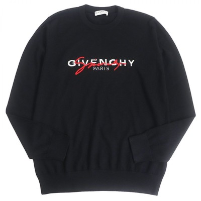 19Aw Givenchy Givenchy Bm90B1404X Signature Logo Embroidery 100 Wool Long Sleeve