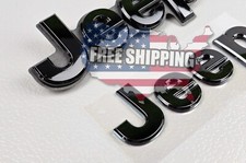 Fit For 2014-2021 Jeep Grand Cherokee Front Rear Glossy Black Nameplate Emblem Fit For 2014-2021 Jeep Grand Cherokee Front Rear Glossy Black Nameplate Emblem