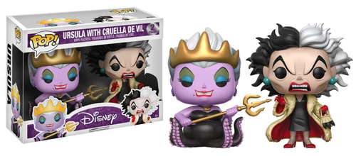 Funko Pop! Ursula with Cruella De Vil Disney Villains Hot Topic 2 Pack Pop
