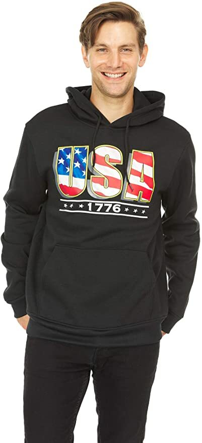 Мужской пуловер с капюшоном Bronze Eagle, толстовка в патриотическом стиле США, черный, средний размер