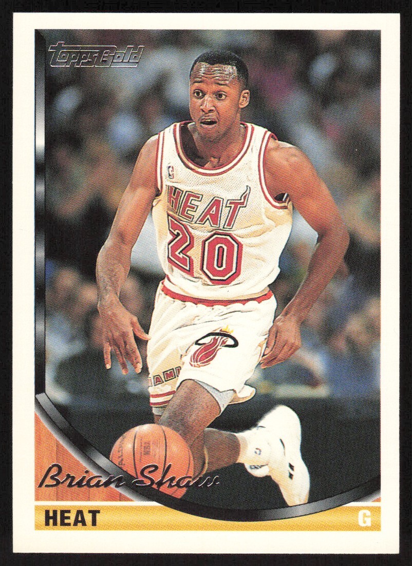 1993-94 Topps Gold Brian Shaw #44 Miami Heat