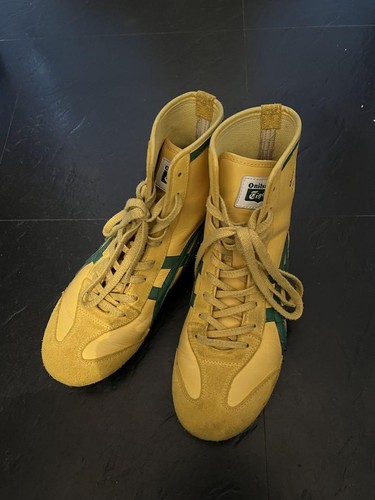 Asics Onitsuka Tiger Boxing Wrestling Shoes Yellow Green US6.5 / 23.5 cm