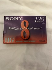 Sony 120 Minute MP 120 Video8 Blank Video Cassette. NEW Sealed
