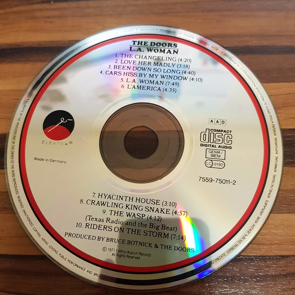 DOORS l.a. woman SRC = SPECIALTY RECORDS CORPORATION GERMANY VG+/VG+ (CD Album) - Bild 2 von 3
