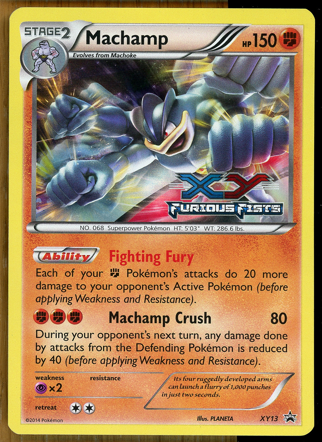 Machamp - XY13 ~ (Prerelease) XY Black Star Promos ~ Near Mint!!