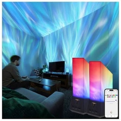 Enbrighten Vibe Smart Galaxy Projector Night Light Wall Plug-In Alexa Google