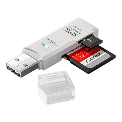 USB 2.0 Kartenleser, SD Kartenleser Externer Speicherkartenadapter Highspeed SD 