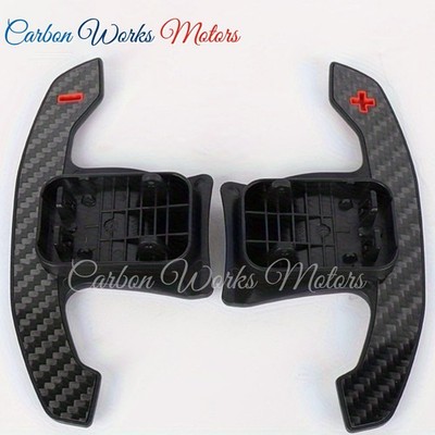 Carbon Fiber Steering Wheel Paddle Shifters for BMW X4M X5M X6M F95 F96 G09  Red