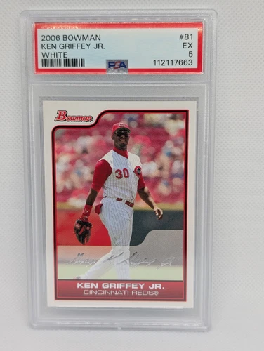Ken Griffey Jr. 2006 Bowman White PSA 5 #81 Cincinnati Reds HOF